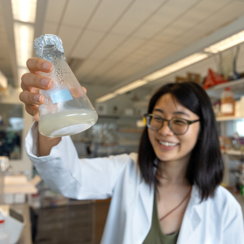 Brooke Pian, lab director at REEgen, at the Center for Life Science Ventures in Weill Hall.