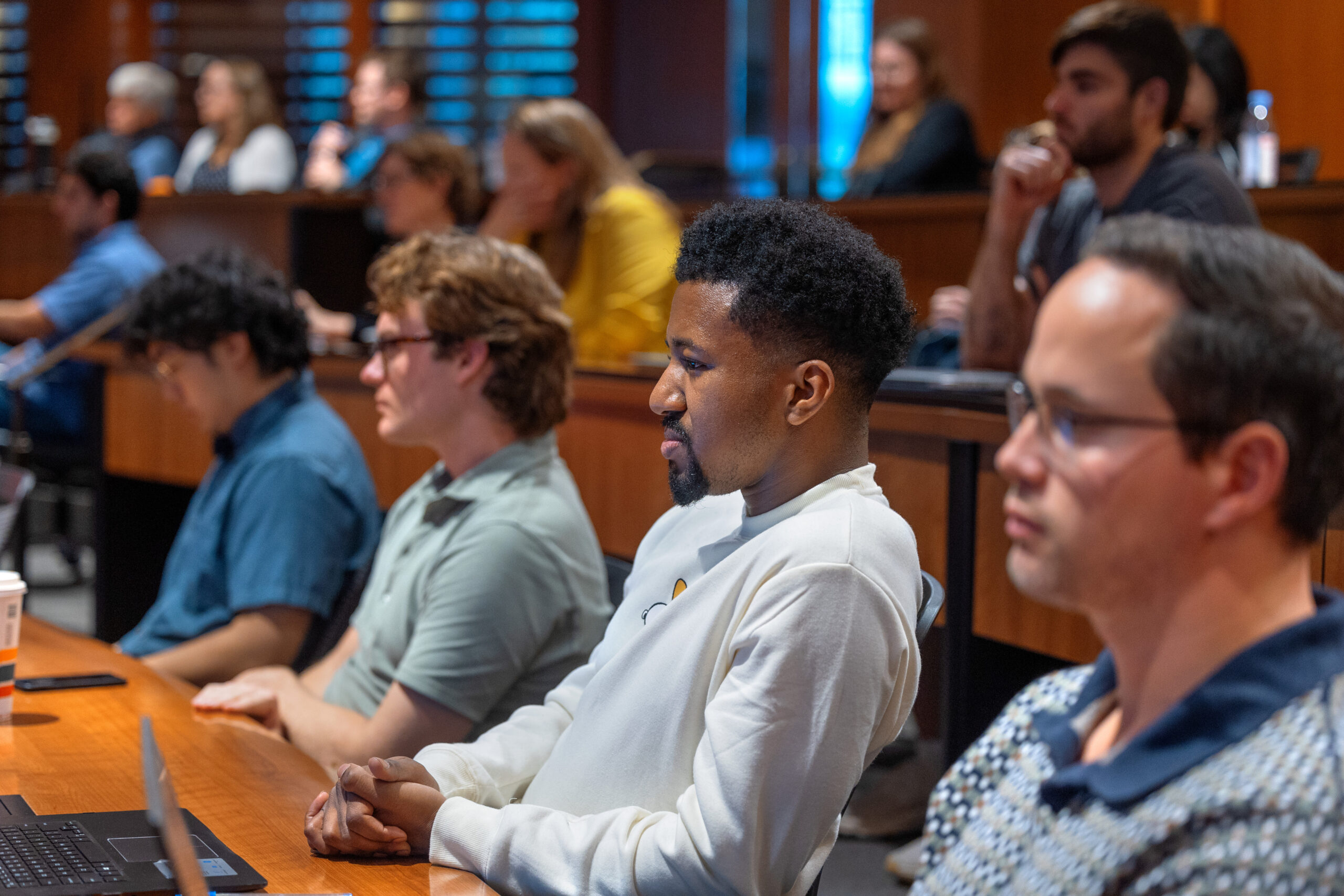 The Indispensable Condition: Freedom of Expression at Cornell,” a moderated conversation between Professor Jameel Jaffer of Columbia University and Professor Eugene Volokh of the University of California at Los Angeles. Myron Taylor Hall, Landis Auditorium